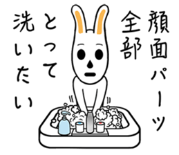 Rabbit suffers from hay fever sticker #10044153