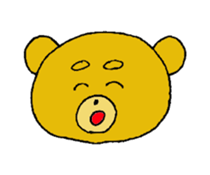 expression of bear sticker #10044968