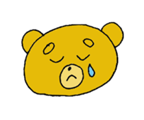 expression of bear sticker #10044969