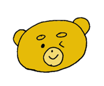 expression of bear sticker #10044970