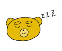 expression of bear sticker #10044971