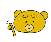 expression of bear sticker #10044976