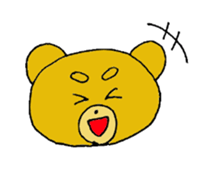 expression of bear sticker #10044977