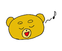 expression of bear sticker #10044978