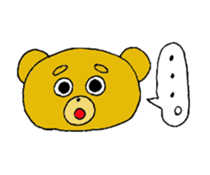 expression of bear sticker #10044979
