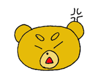 expression of bear sticker #10044980