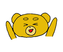 expression of bear sticker #10044982