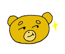 expression of bear sticker #10044984