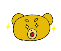 expression of bear sticker #10044988