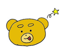 expression of bear sticker #10044992