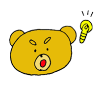 expression of bear sticker #10044996