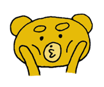 expression of bear sticker #10044997