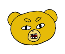 expression of bear sticker #10045001
