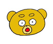expression of bear sticker #10045002
