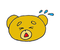 expression of bear sticker #10045003