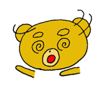 expression of bear sticker #10045005