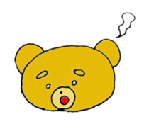 expression of bear sticker #10045006