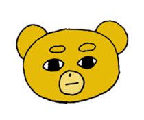 expression of bear sticker #10045007