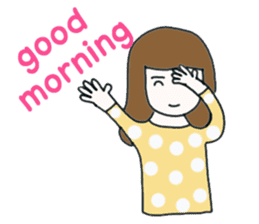 Bella - the optimistic girl sticker #10045176