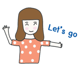 Bella - the optimistic girl sticker #10045177