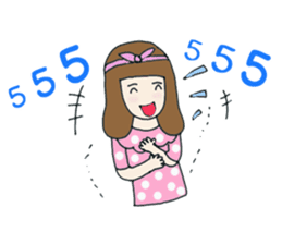 Bella - the optimistic girl sticker #10045178