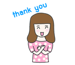 Bella - the optimistic girl sticker #10045206