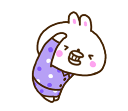 Healing rabbit of pajamas sticker #10045577
