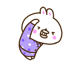 Healing rabbit of pajamas sticker #10045577