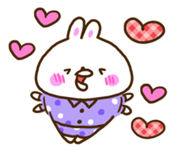 Healing rabbit of pajamas sticker #10045579