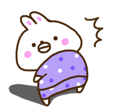Healing rabbit of pajamas sticker #10045580