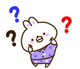 Healing rabbit of pajamas sticker #10045587