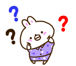 Healing rabbit of pajamas sticker #10045587