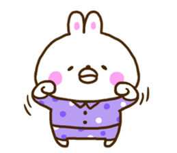 Healing rabbit of pajamas sticker #10045599