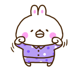 Healing rabbit of pajamas sticker #10045599