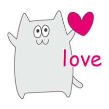 one way love (English) sticker #10045853