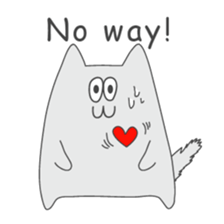 one way love (English) sticker #10045864