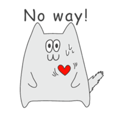 one way love (English) sticker #10045864