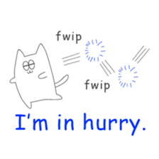 one way love (English) sticker #10045886