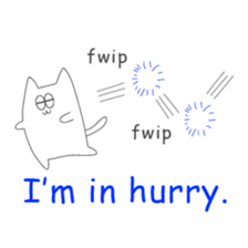 one way love (English) sticker #10045886