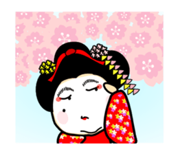 MAIKO Person in KYOTO sticker #10046976