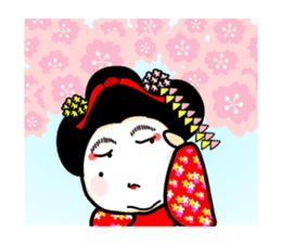 MAIKO Person in KYOTO sticker #10046976