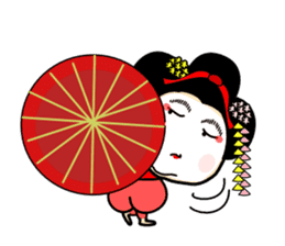 MAIKO Person in KYOTO sticker #10046994