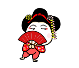 MAIKO Person in KYOTO sticker #10046995