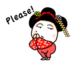 MAIKO Person in KYOTO sticker #10046996