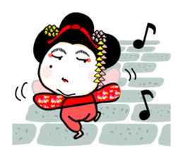 MAIKO Person in KYOTO sticker #10047001