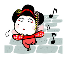 MAIKO Person in KYOTO sticker #10047001