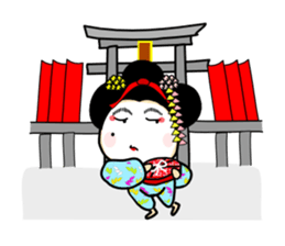 MAIKO Person in KYOTO sticker #10047006