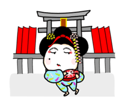 MAIKO Person in KYOTO sticker #10047006