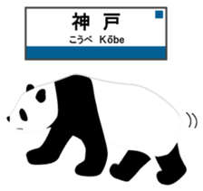Panda in Kobe 2 sticker #10047200