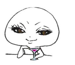 Persons' white Invitation sticker #10047345